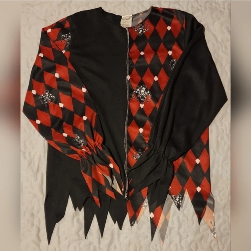 Kid's Spirit Halloween Sinister‎ Jester Costume - Size Large 10/12